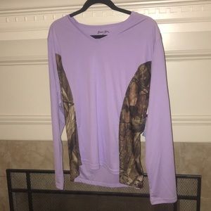 Bimini Bay Camo UPF V-neck long sleeve shirt